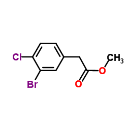 Methyl (3-bromo-4-chlorophenyl)acetate Structure