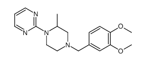 2-[4-[(3,4-dimethoxyphenyl)methyl]-2-methylpiperazin-1-yl]pyrimidine Structure