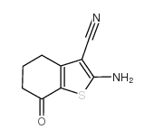 2-氨基-4,5,6,7-四氢-7-氧代苯并[b]噻吩-3-甲腈结构式