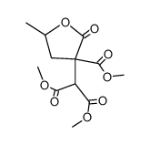(3-methoxycarbonyl-5-methyl-2-oxo-tetrahydro-furan-3-yl)-malonic acid dimethyl ester Structure