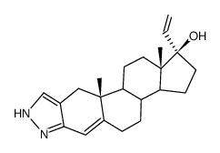 1'(2')H-pregna-4,20-dieno[3,2-c]pyrazol-17-ol Structure