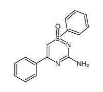 3-amino-1,5-diphenyl-1H-1λ4,2,4-thiadiazine 1-oxide结构式