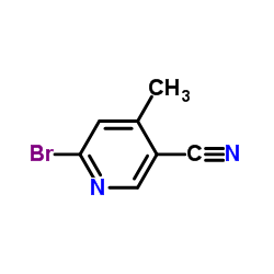 2-BROMO-5-CYANO-4-METHYLPYRIDINE structure
