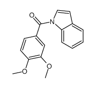 (3,4-dimethoxyphenyl)-indol-1-ylmethanone结构式