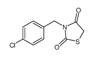 3-[(4-chlorophenyl)methyl]-1,3-thiazolidine-2,4-dione结构式
