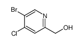 (5-溴-4-氯吡啶-2-基)甲醇结构式
