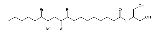 2-O-(9,10,12,13-Tetrabromstearoyl)-glycerin Structure