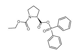 (S)-1-(ethoxycarbonyl)pyrrolidine-2-carboxylic diphenylphosphinic anhydride Structure