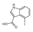 4-iodo-1H-indole-3-carboxylic acid结构式