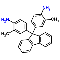 9,9-二(4-氨基-3-甲苯基)芴结构式
