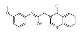 N-(3-methoxyphenyl)-2-(4-oxoquinazolin-3-yl)acetamide Structure
