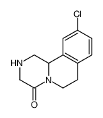 10-氯-2,3,6,7-四氢-1H-吡嗪并[2,1-a]异喹啉-4(11bh)-酮结构式