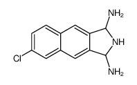 6-chloro-2,3-dihydro-1H-benzo[f]isoindole-1,3-diamine Structure