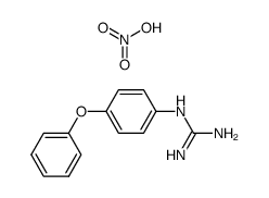 (4-phenoxy-phenyl)-guanidine, nitrate Structure