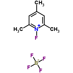1-氟-2,4,6-三甲基吡啶四氟硼酸盐结构式