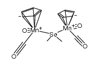 (μ-dimethylselenide)bis[dicarbonyl(η5-cyclopentadienyl)manganese(I)] Structure