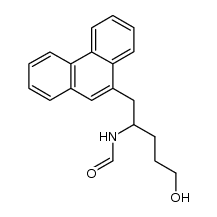 N-(4-hydroxy-1-[9]phenanthrylmethyl-butyl)-formamide结构式