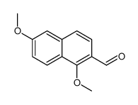 1,6-dimethoxynaphthalene-2-carbaldehyde结构式