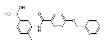 4-METHYL-3-(4-(PYRIDIN-2-YLMETHOXY)BENZAMIDO)PHENYLBORONICACID Structure