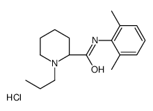 (R)-N-(2,6-Dimethylphenyl)-1-propylpiperidine-2-carboxamide hydrochloride Structure