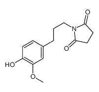 1-[3-(4-hydroxy-3-methoxyphenyl)propyl]pyrrolidine-2,5-dione Structure