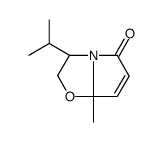 (3S-顺式)-(+)-2,3-二氢-3-异丙基-7a-甲基吡咯并[2,1-b]噁唑-5(7a h)-酮结构式