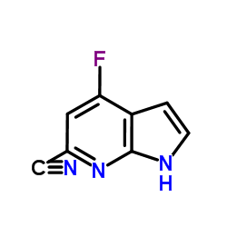 6-Cyano-4-fluoro-7-azaindole Structure