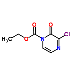 3-氯-2-氧代-1(2H)-吡嗪羧酸乙酯结构式