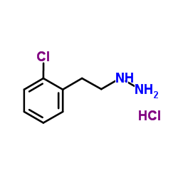 [2-(2-Chlorophenyl)ethyl]hydrazine hydrochloride (1:1) Structure