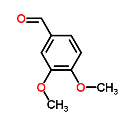 藜芦醛； 3,4-二甲氧基苯甲醛结构式