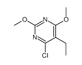 4-chloro-5-ethyl-2,6-dimethoxypyrimidine Structure