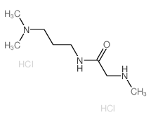 N-[3-(Dimethylamino)propyl]-2-(methylamino)-acetamide dihydrochloride Structure