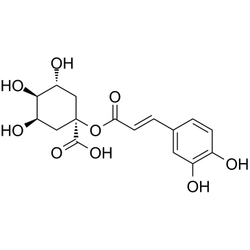 1-咖啡酰奎宁酸结构式