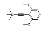 (2-(2,6-dimethoxyphenyl)ethynyl)trimethylsilane结构式