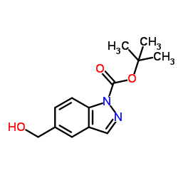tert-butyl 5-(hydroxymethyl)indazole-1-carboxylate Structure