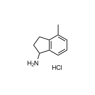 4-甲基-2,3-二氢-1H-茚-1-胺盐酸盐结构式