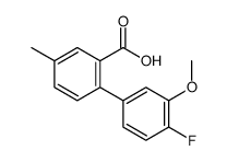2-(4-fluoro-3-methoxyphenyl)-5-methylbenzoic acid Structure