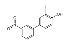 2-fluoro-4-(3-nitrophenyl)phenol Structure