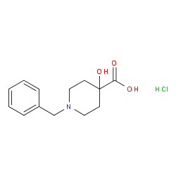 1-苄基-4-羟基哌啶-4-羧酸盐酸盐结构式