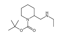 2-[(乙基氨基)甲基]-1-哌啶甲酸叔丁酯结构式