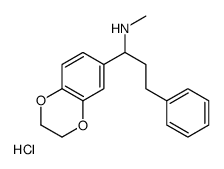 1-(2,3-dihydro-1,4-benzodioxin-6-yl)-N-methyl-3-phenylpropan-1-amine,hydrochloride结构式