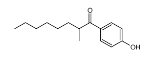 (+)-4-(2-methyloctanoyl) phenol结构式