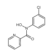 N-m-chlorophenylpicolinohydroxamic acid Structure