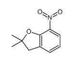 2,3-dihydro-2,2-dimethyl-7-nitrobenzofuran结构式
