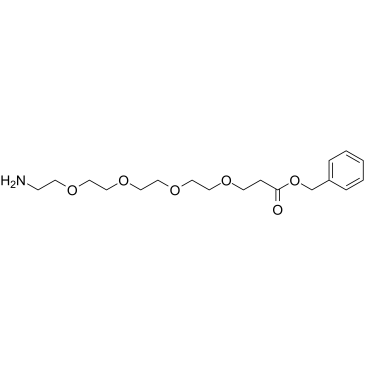 Amino-PEG4-benzyl ester结构式