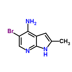 5-Bromo-2-methyl-1H-pyrrolo[2,3-b]pyridin-4-amine Structure