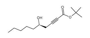 (R)-tert-butyl-5-hydroxy-2-decynoate结构式