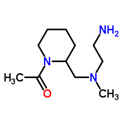 1-(2-{[(2-Aminoethyl)(methyl)amino]methyl}-1-piperidinyl)ethanone Structure