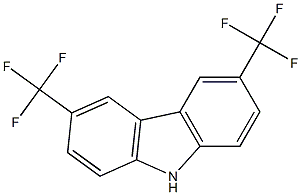 3,6-双(三氟甲基)-9H-咔唑结构式