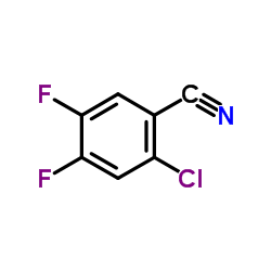 2-氯-4,5-二氟苯腈结构式